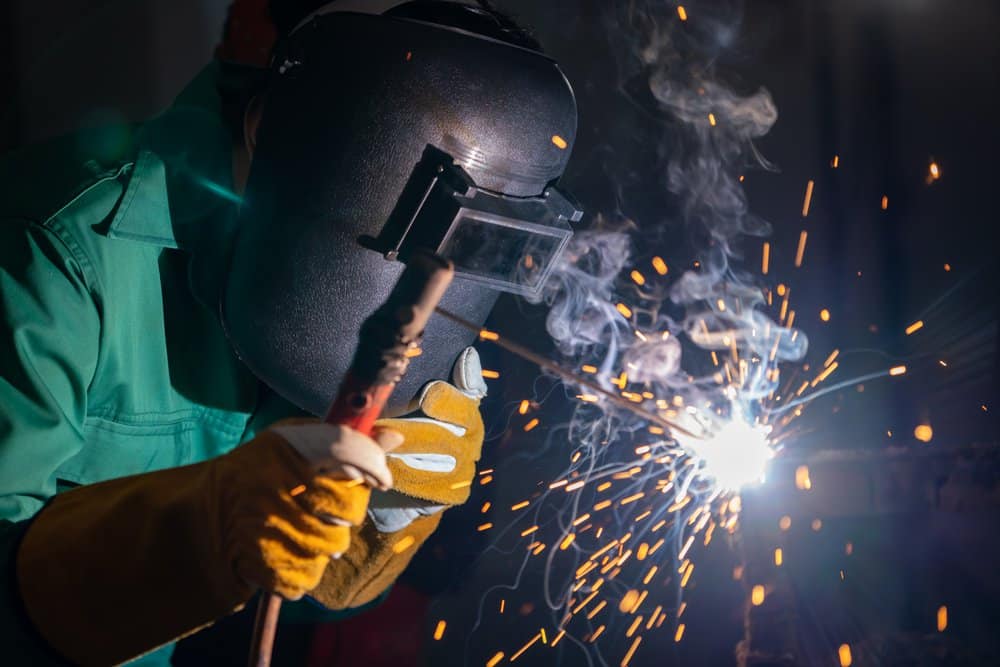example of welding positions
