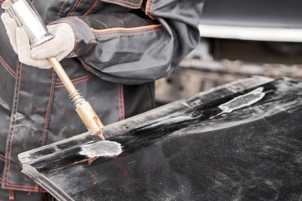 a picture of spot welding